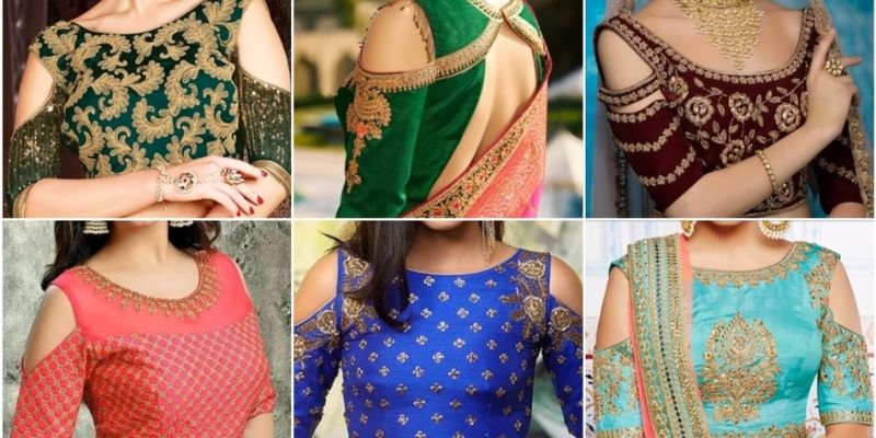 Read more about the article Latest Cold shoulder saree blouse designs