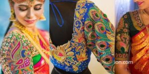 Read more about the article Latest Peacock aari work blouse designs