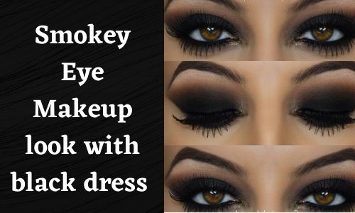 Smokey Look for black dress