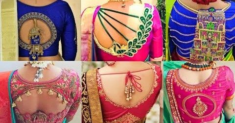 You are currently viewing Latest Back Neck Blouse Designs for Silk Sarees