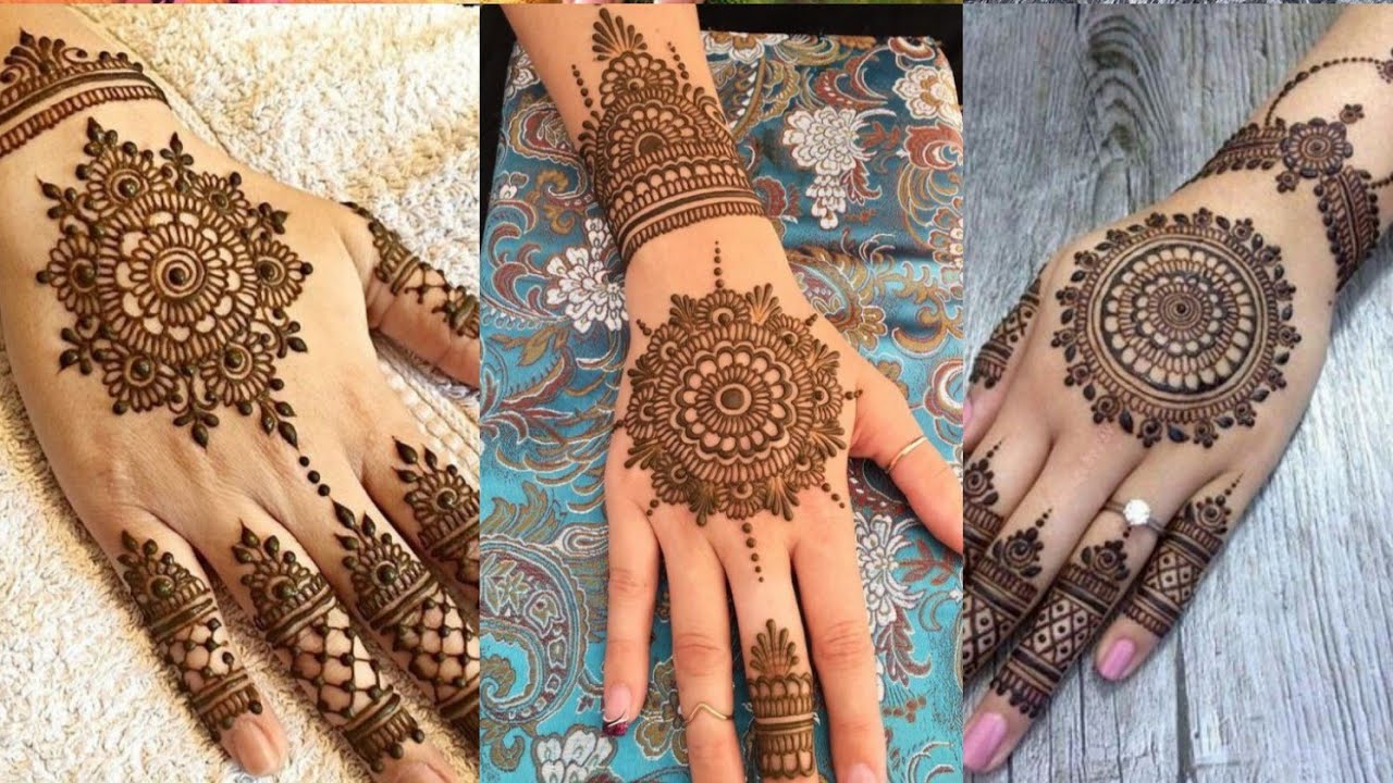 You are currently viewing Round shape mehndi design for Hands