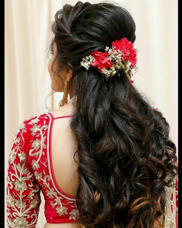 Simple and Elegant  reception hairstyle