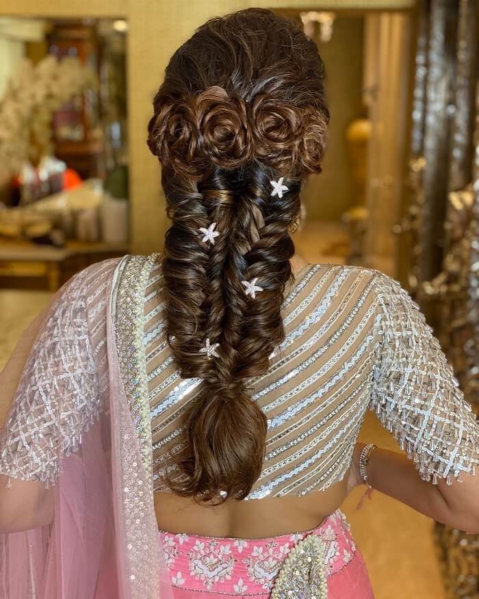 reception curly hairdo