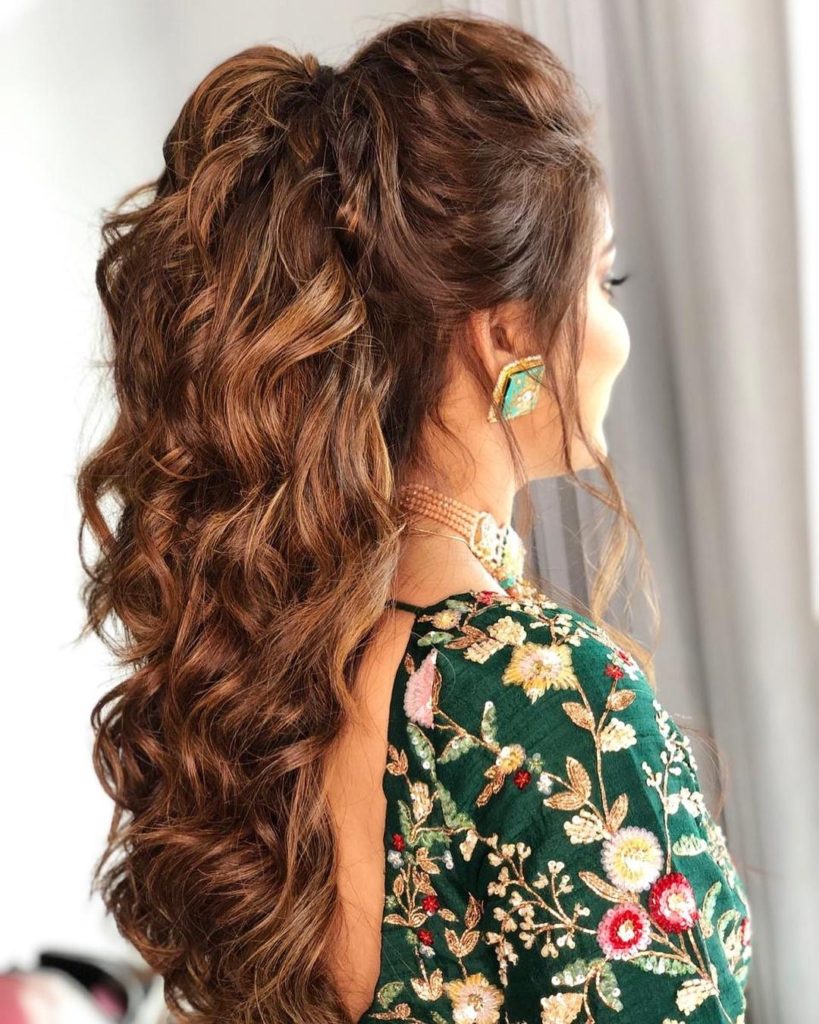 High Curly Hairstyle