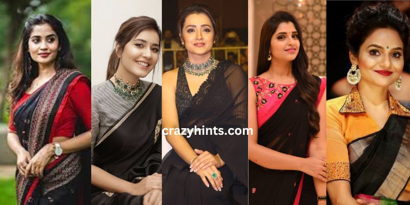 You are currently viewing Black Saree Contrast Blouse Combinations
