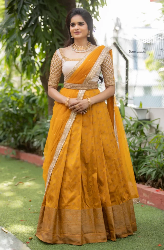 Yellow Lehenga Model