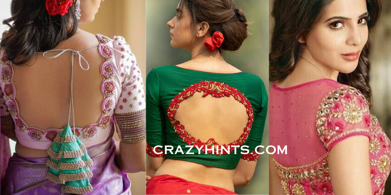 Back Neck Blouse Designs Images